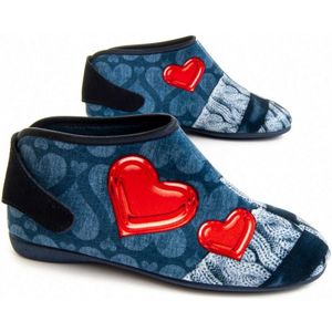 Northome Ankle Boot Slipper Conforthomew26 In Blue - Maat 36.5