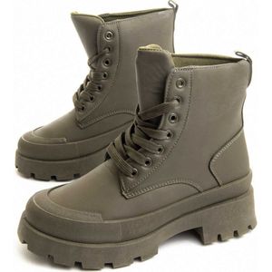 Montevita Flat Boot Gommrermilitare in zwart