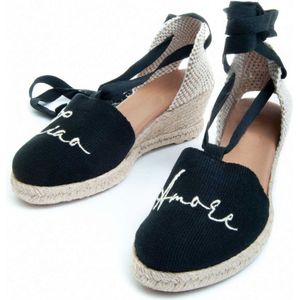 Leindia Espadrilles Valeindia en noir