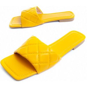 Montevita - Palanti - Platte Sandaal - Amarillo