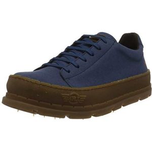 Artunisex. 117731166003_0B0 Leren sportschoenen 1773 Planet navy (43), Leer, Blauw, Plat, 1 tot 3 cm, Veters, Casual, Sportief