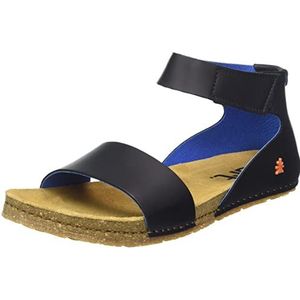 ART 0382 Creta, damessandalen, zwart/blauw B, 37 EU