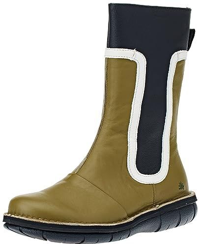 Artvoor - 1173711UT003_0G3 - Leren Enkellaarsjes - Groen - Casual