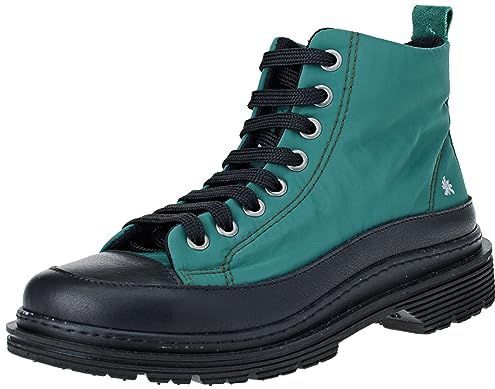 Artunisex - 1189511UN003_001 - Enkellaarsjes - Donkergroen - Leer - Plat