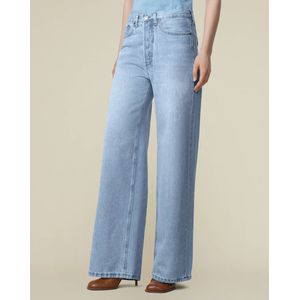 Lois - High Waist Wide Leg Jeans - Lichtblauw Denim