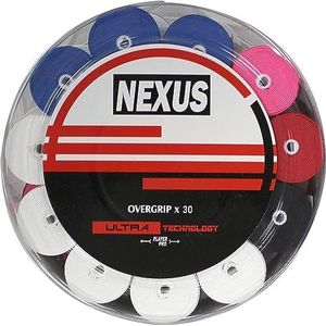 Nexus Overgrip 30 stuks geperforeerde potten Mix Grip, volwassenen, uniseks, meerkleurig (meerkleurig), eenheidsmaat