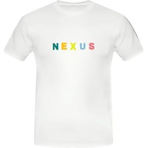 Nexus Belize T-shirt, volwassenen, uniseks, wit, XL