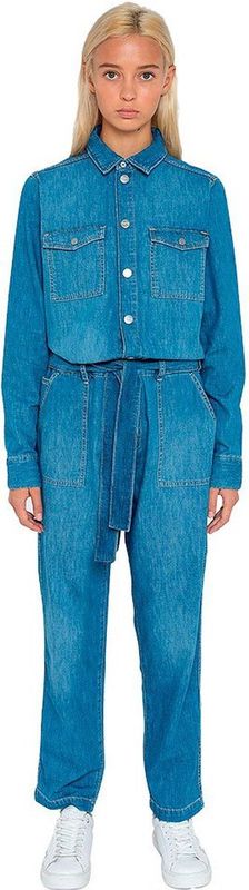 Pepe Jeans - Chleo - Jumpsuit - Denim - Lange Mouwen - Retro Stijl