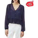 Pepe Jeans - Arvana_Pl 303947 - Blouse - Groen - Polyester