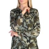 Pepe Jeans - Damesjurk - Groen - Luipaardprint - Polyester