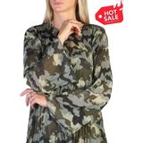 Pepe Jeans - Damesjurk - Groen - Luipaardprint - Polyester