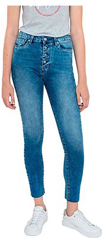 Pepe Jeans - Dion Prime - Spijkerbroek - Blauw - Skinny Fit - Hoge Taille