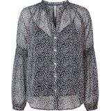 PEPE JEANS - Paisley Print Blouse - Multi - Halfdoorschijnende Stof