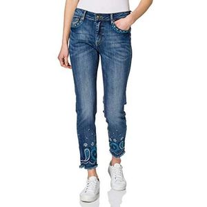 Desigual Denim_enkel casual broek dames, Blauw