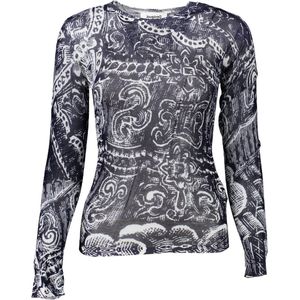 Desigual - Blauwe Viscose Trui - Overhemd - Dames