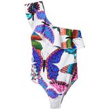 Desigual - Dames Badpak - Wit - 82% Polyamide - Mouwloos