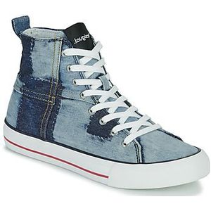 Desigual Dames Shoes_BETA_TRAVEL Patch 5006 Jeans Sneaker, Blauw, 39 EU