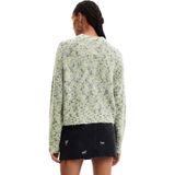 Textured Knit Crew Neck Sweater - Groen