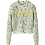 Textured Knit Crew Neck Sweater - Groen