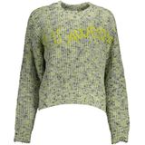 Textured Knit Crew Neck Sweater - Groen