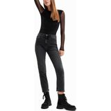 Body - Doorschijnende Tule - Slim Fit - Lange Mouwen