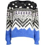 Desigual - Longsleeve - Zwart - 22% Polyester 1% Elastaan 14% Acryl 1% Gemetalliseerde Vezel 62% Polyamide