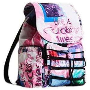 Desigual Women's Back_NEO Tropic HELS 3009 Bubble Gum, Rood, One Size