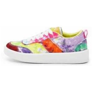 Desigual, Gedrukte Multicolor Sneakers Veelkleurig, Dames, Maat:36 EU