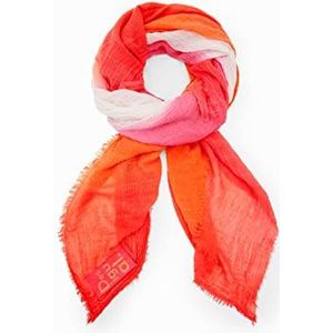 Desigual, Gedrukte Oranje Sjaal voor Vrouwen Oranje, Dames, Maat:ONE Size