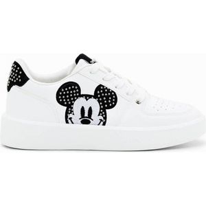 Desigual Sneakers met Mickey Mouse Wit