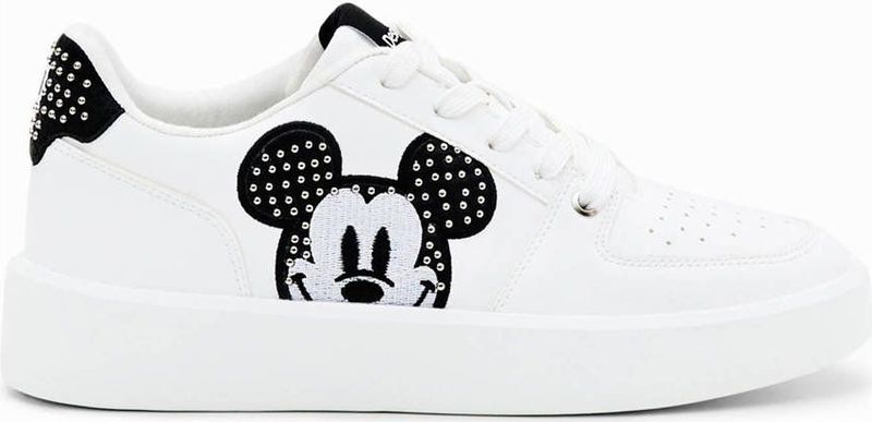 Desigual Sneakers met Mickey Mouse Wit