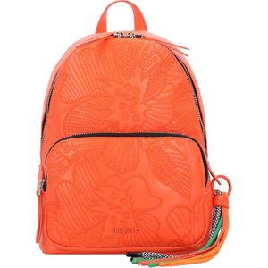 Desigual Tas - Stadsrugzak 29 cm - Oranje rugzak van polyurethaan