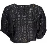 Desigual - Batwing-Mouwen Blouse - Zwart - 100% Polyester