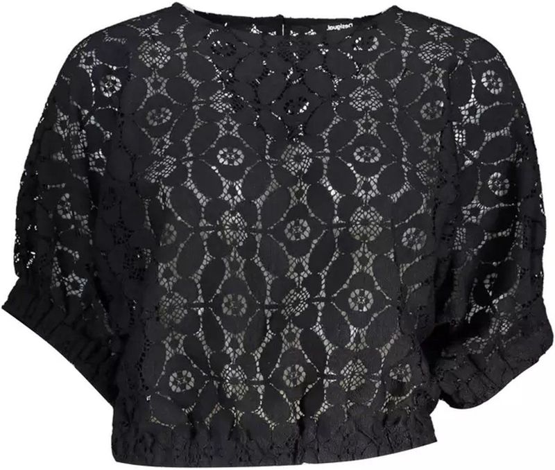 Desigual - Batwing-Mouwen Blouse - Zwart - 100% Polyester