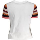 Desigual - T-shirt - Wit - Korte Mouwen - Ronde Hals - Dazzling Print