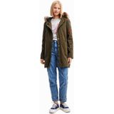 Parka met capuchon en borduursels