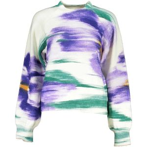 Desigual - Gebreide Trui - Wit - 67% Acryl, 30% Polyamide, 3% Elastane