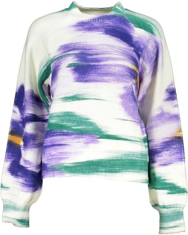 Desigual - Gebreide Trui - Wit - 67% Acryl, 30% Polyamide, 3% Elastane