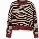 Desigual - Eclectische Chic Coltrui - Veelkleurig - Dames - Polyester