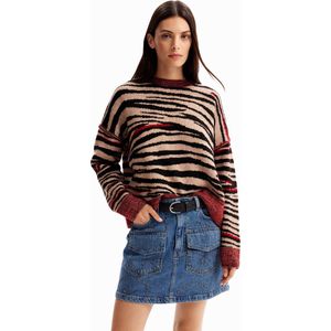 Desigual - Eclectische Chic Coltrui - Veelkleurig - Dames - Polyester