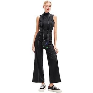 Jumpsuit - Effen - Mouwloos - Normale Pasvorm - Ritssluiting
