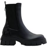 Desigual Dames Shoes_Base Chelsea Mid Calf Boot, zwart, 36 EU
