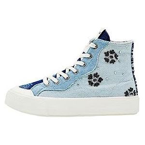 Desigual - Platformschoenen - Patchwork Denim - Geborduurde Kralen - Gerecycled Rubber
