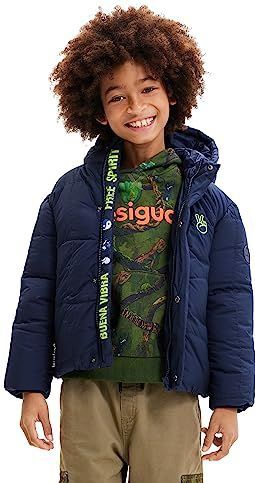 Gewatteerd jack met capuchon