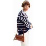 Desigual - Rechte Pasvorm - Sweater - Marine Strepen - 100% Katoen