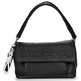 Desigual Venecia Accessories PU Across Body Bag voor dames, half logo 24, zwart, zwart