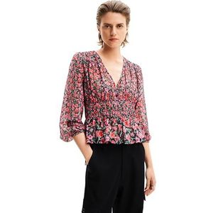 Desigual - Plumetis - Blouse - Gemengde Kleuren - Driekwart Mouw