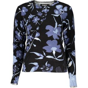 Desigual - Sweater - Blauw Floral - Zacht - 50% Viscose 50% Acryl