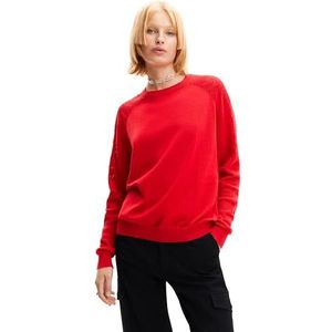 Desigual Jers_nicole Sweatshirt voor dames, Rood