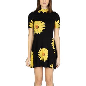 Desigual - Nauwsluitende Jurk - Fotoprint - Contrasterende Madeliefjes - Lenzing EcoVero